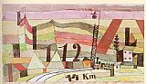 Paul Klee Canvas Paintings - Station L 112